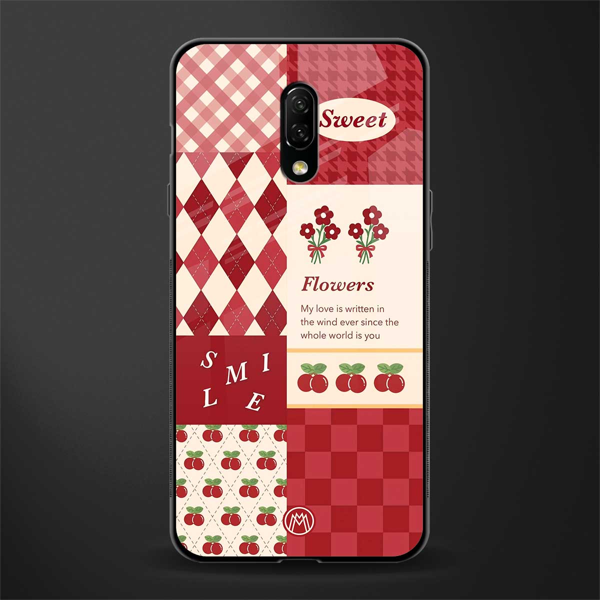you're my world red edition glass case for oneplus 7 image