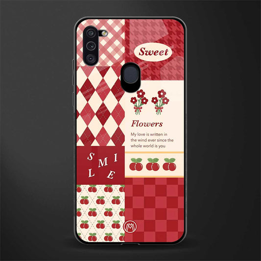 you're my world red edition glass case for samsung a11 image
