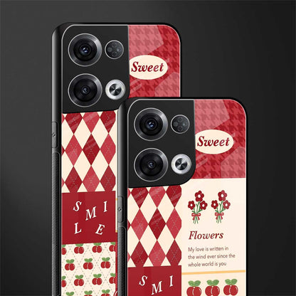 you're my world red edition back phone cover | glass case for oppo reno 8