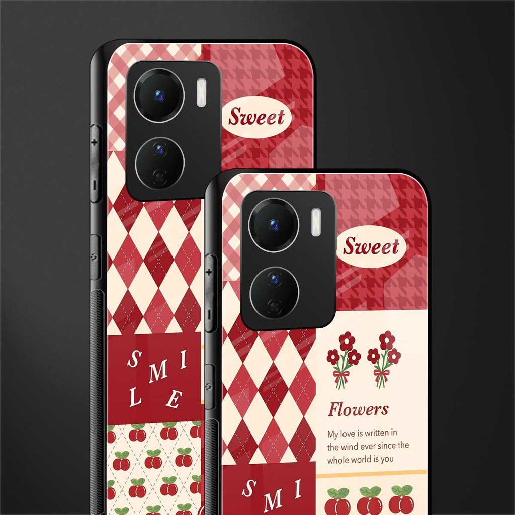 you're my world red edition back phone cover | glass case for vivo y16