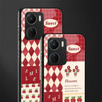 you're my world red edition back phone cover | glass case for vivo y16