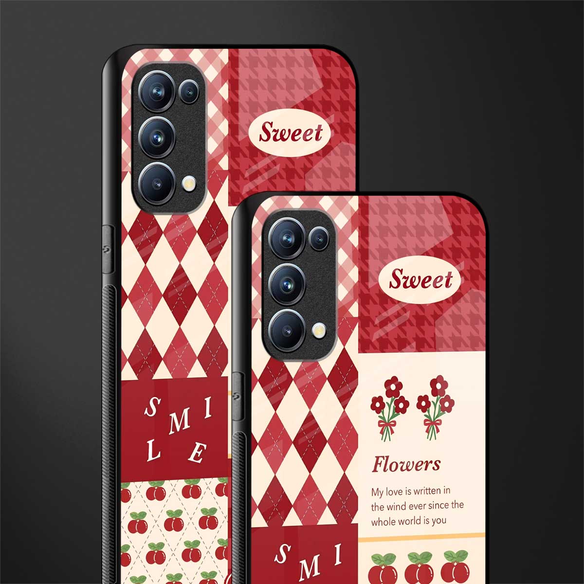 you're my world red edition back phone cover | glass case for oppo reno 5