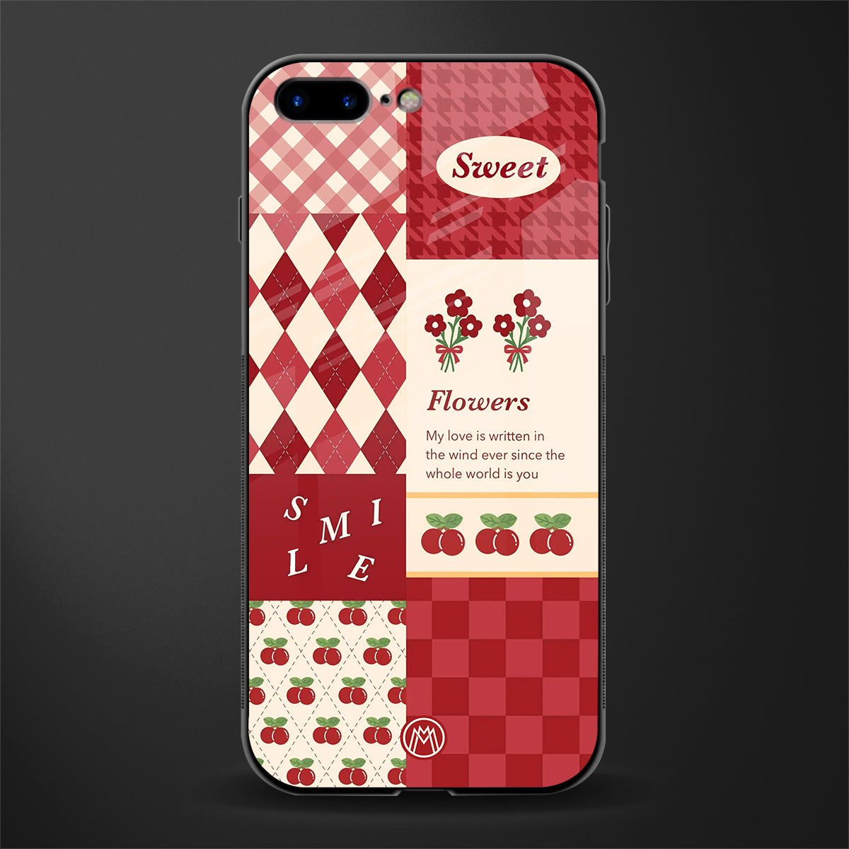 you're my world red edition glass case for iphone 8 plus image