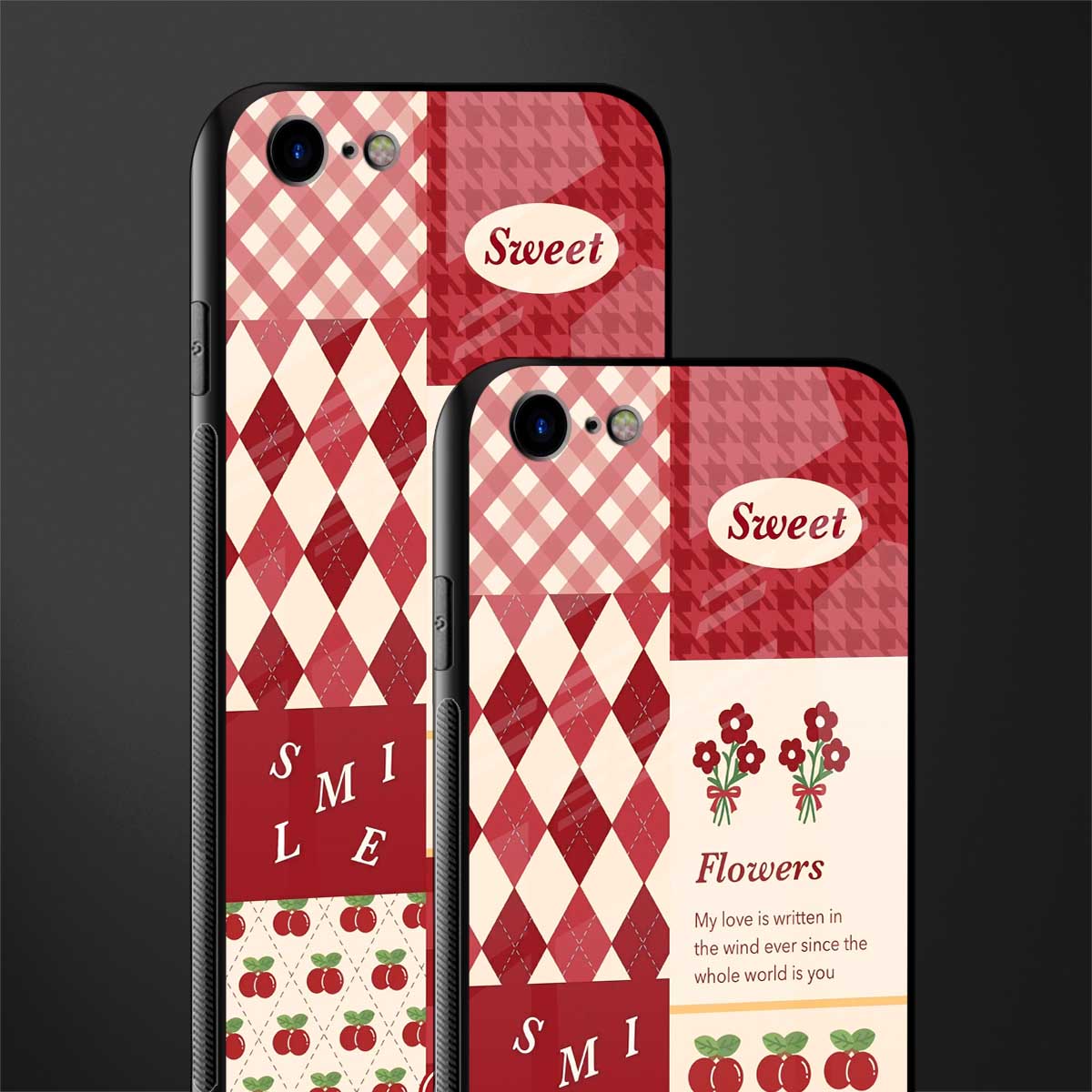 you're my world red edition glass case for iphone se 2020 image-2