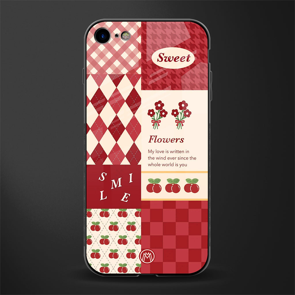 you're my world red edition glass case for iphone 8 image
