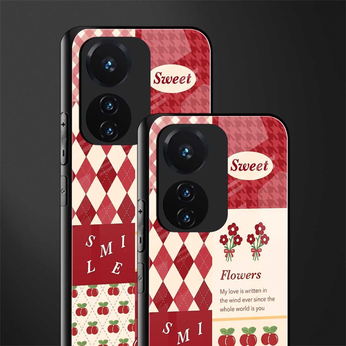 you're my world red edition back phone cover | glass case for vivo t1 44w 4g