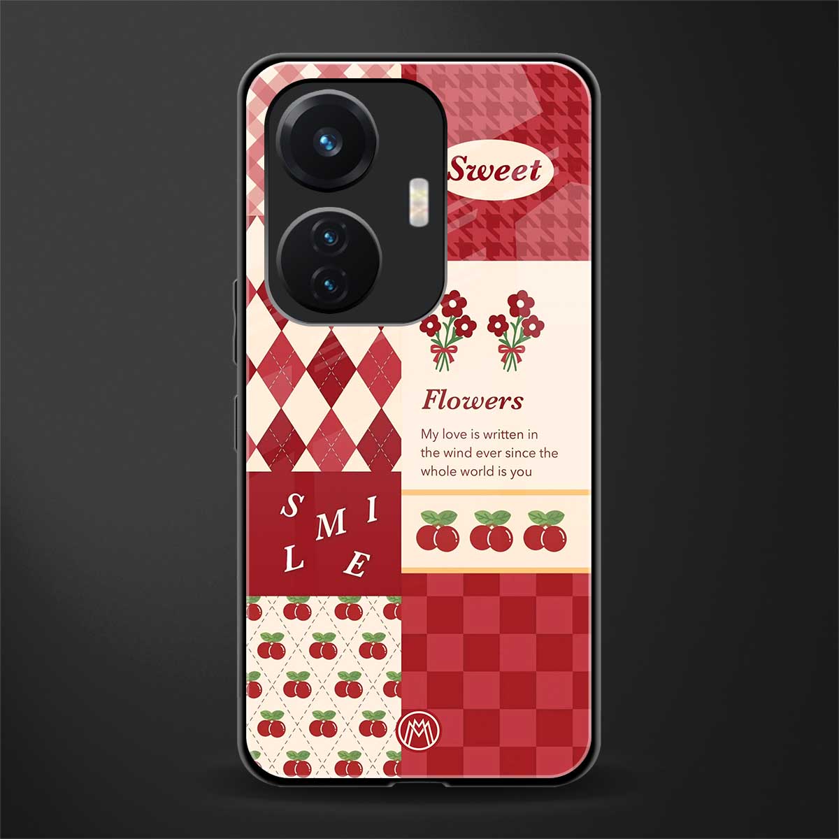 you're my world red edition back phone cover | glass case for vivo t1 44w 4g