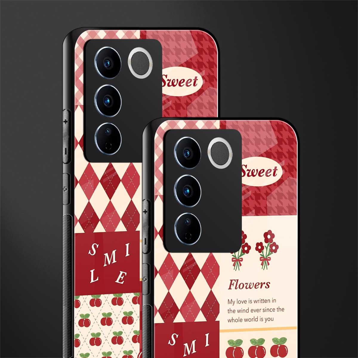 you're my world red edition back phone cover | glass case for vivo v27 pro 5g