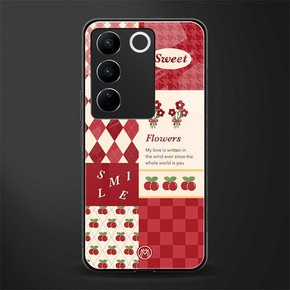 you're my world red edition back phone cover | glass case for vivo v27 pro 5g