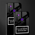 you're too close black glass case for realme 5 image-2