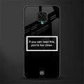 you're too close black glass case for redmi note 9 pro image