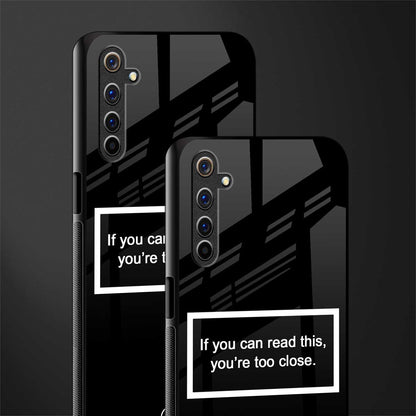 you're too close black glass case for realme 6i image-2