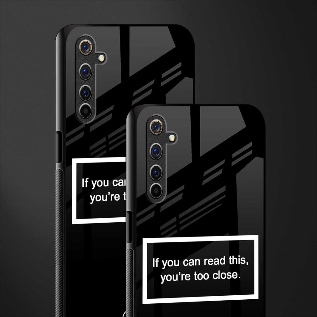 you're too close black glass case for realme 6 image-2
