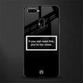 you're too close black glass case for oppo a7 image