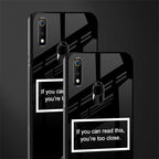 you're too close black glass case for realme 3 pro image-2