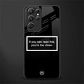 you're too close black glass case for samsung galaxy s22 ultra 5g image