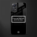 you're too close black glass case for redmi note 11 image
