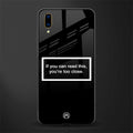 you're too close black glass case for vivo v11 pro image