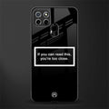 you're too close black glass case for realme narzo 30a image