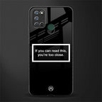 you're too close black glass case for realme 7i image