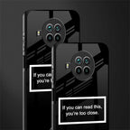 you're too close black glass case for mi 10i image-2
