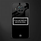 you're too close black glass case for mi 10i image
