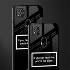 you're too close black glass case for redmi 9c image-2