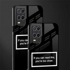 you're too close black glass case for oppo a54 image-2