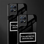 you're too close black glass case for realme narzo 50 image-2