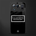 you're too close black glass case for mi 11 ultra 5g image