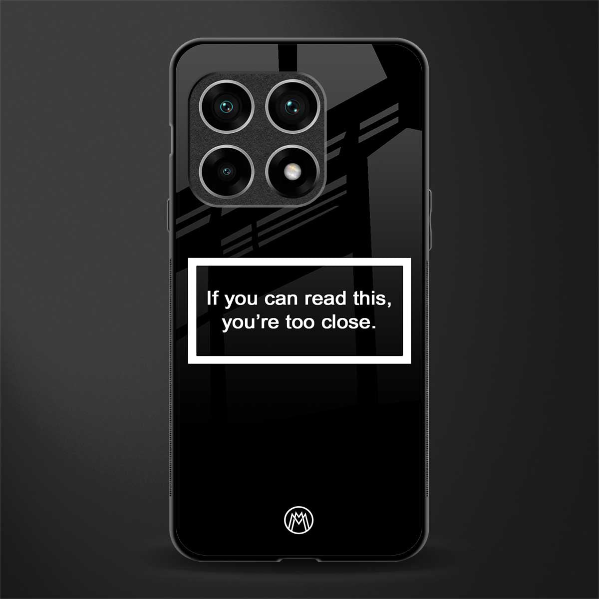 you're too close black glass case for oneplus 10 pro 5g image