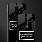 you're too close black glass case for oneplus 8 image-2