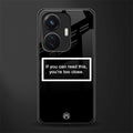 you're too close black back phone cover | glass case for vivo t1 44w 4g