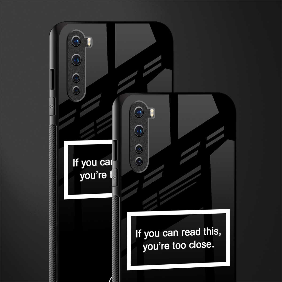 you're too close black glass case for oneplus nord ac2001 image-2