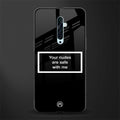 your nudes are safe with me black glass case for oppo reno 2f image