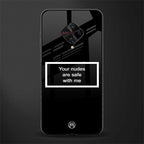 your nudes are safe with me black glass case for vivo s1 pro image