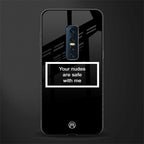 your nudes are safe with me black glass case for vivo v17 pro image