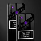 your nudes are safe with me black glass case for realme narzo 10 image-2