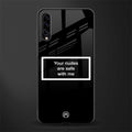 your nudes are safe with me black glass case for samsung galaxy a50s image