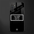 your nudes are safe with me black glass case for realme 6 image