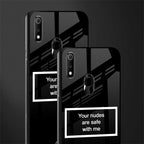 your nudes are safe with me black glass case for realme 3 pro image-2