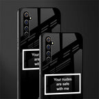 your nudes are safe with me black glass case for realme x50 pro image-2