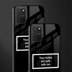 your nudes are safe with me black glass case for samsung galaxy s10 lite image-2