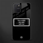 your nudes are safe with me black glass case for samsung galaxy s10 lite image