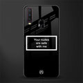 your nudes are safe with me black glass case for vivo y12 image