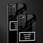 your nudes are safe with me black glass case for samsung galaxy note 20 image-2