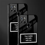 your nudes are safe with me black glass case for realme c25 realme c25s image-2