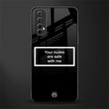 your nudes are safe with me black glass case for realme narzo 20 pro image