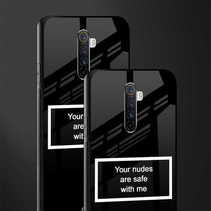 your nudes are safe with me black glass case for realme x2 pro image-2