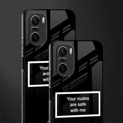 your nudes are safe with me black glass case for mi 11x 5g image-2